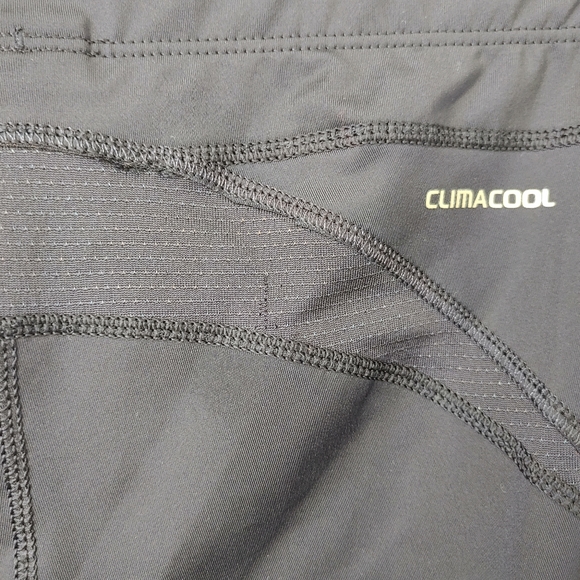 Adidas Yoga Pants Athletic Pants Size Small Black Green Climacool Flare Legging - Picture 11 of 14